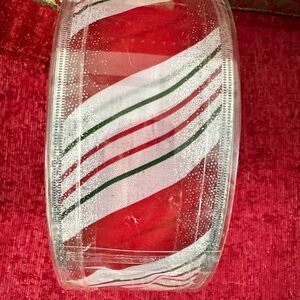 Candy cane striped Wired Ribbon for Holiday Decor